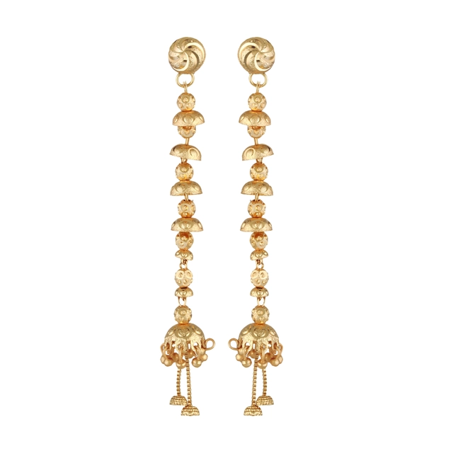 Alloy Earrings for Women & Girls (Gold, Set of 1)