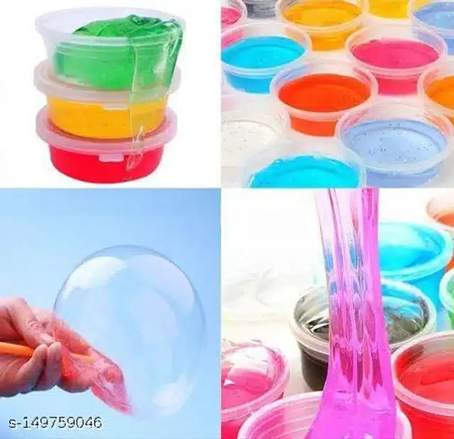 Non-Toxic Slime for Kids (Multicolor, Pack of 10)