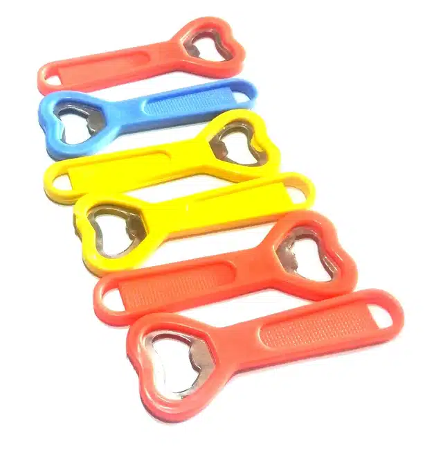 Plastic Bottle Opener Set (Multicolor, Pack of 6)