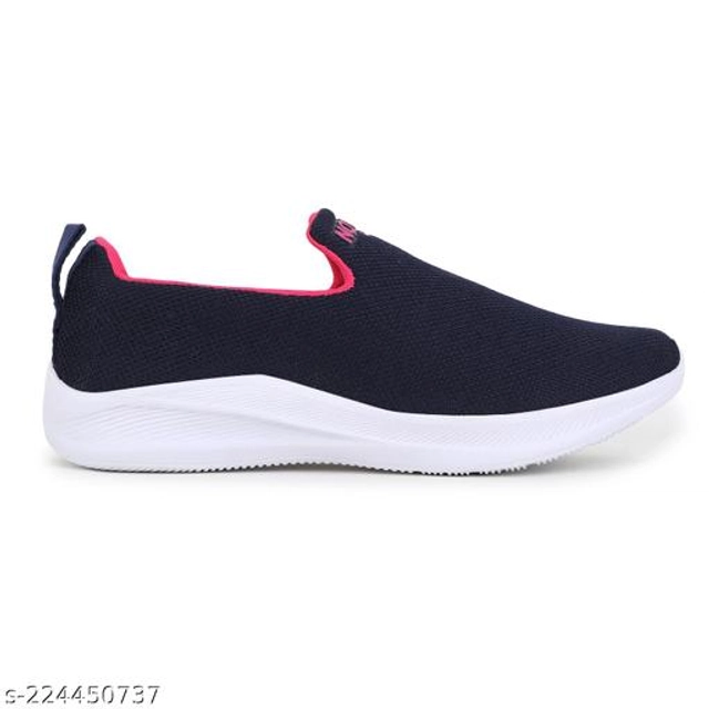 Sports Shoes for Women (Navy Blue & Pink, 4)