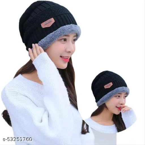 Woolen Cap for Men (Multicolor)