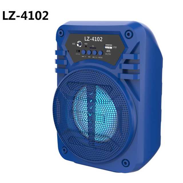 4102 Bluetooth Wireless Rechargeable Speaker (Blue) (Om-009)