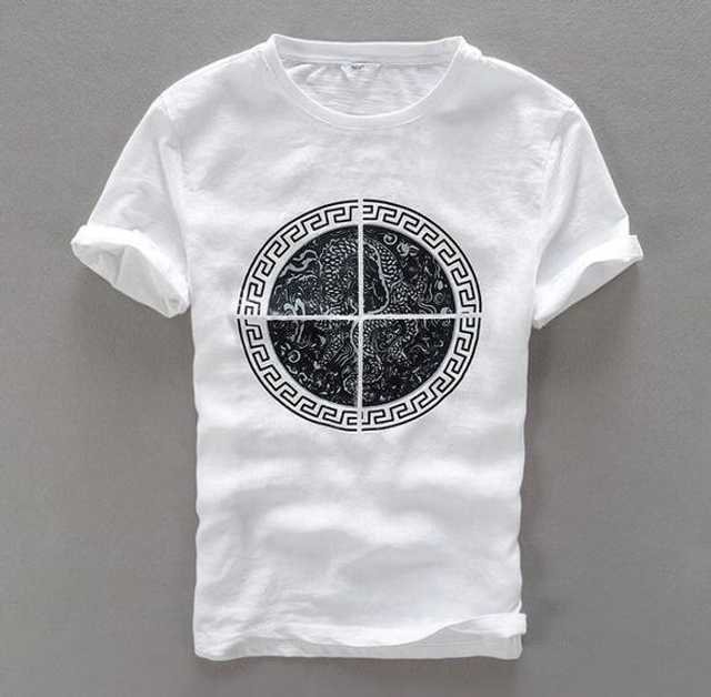 The Lugai Fashion Cotton T- shirt (White, XL) (Pack of 1) (D1376)