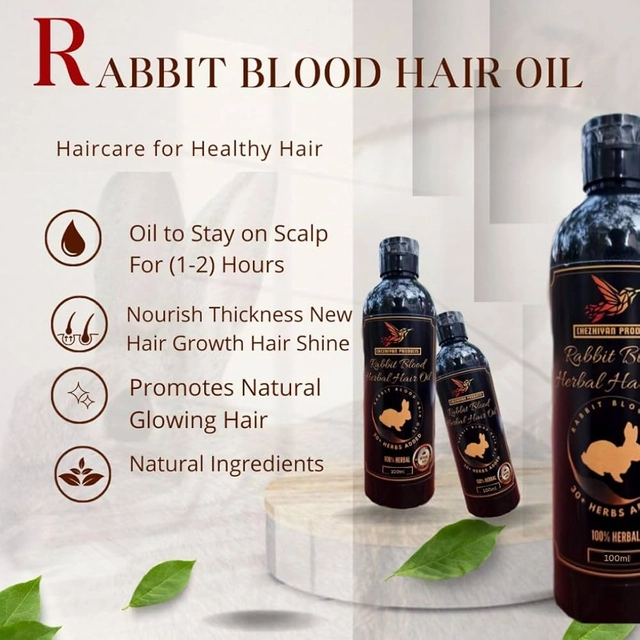 Rabbit Blood Herbal Hair Oil for Men & Women (30 ml)