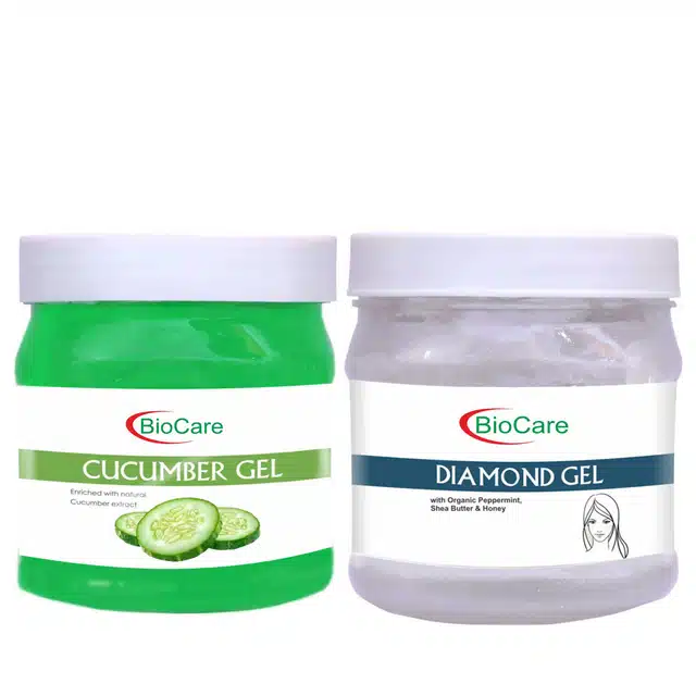 Biocare Cucumber Gel (500 ml) with Diamond Gel (500 ml) (Combo of 2) (A-995)