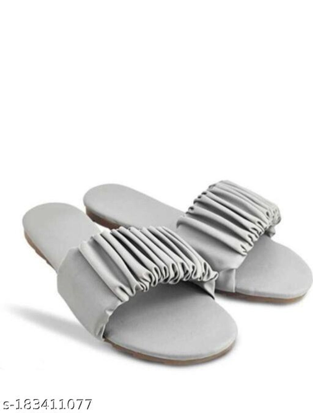 Flats for Women (Grey, 8)