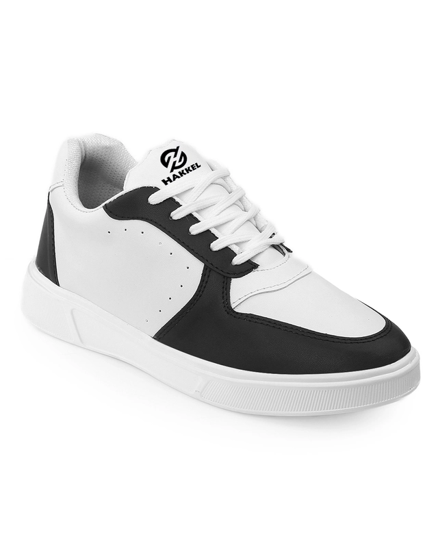 Casual Shoes for Men (White & Black, 6)