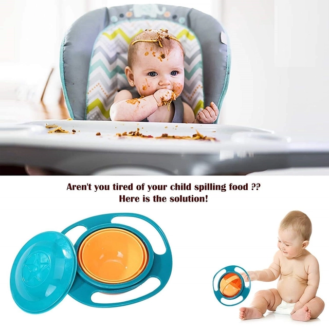 Plastic Feeding Bowl for Kids (Multicolor)