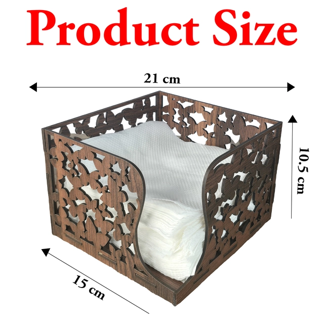 Wooden Tissue Paper Holder (Multicolor)