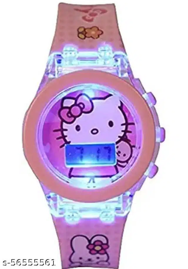 Digital Watch for Girls (Pink)