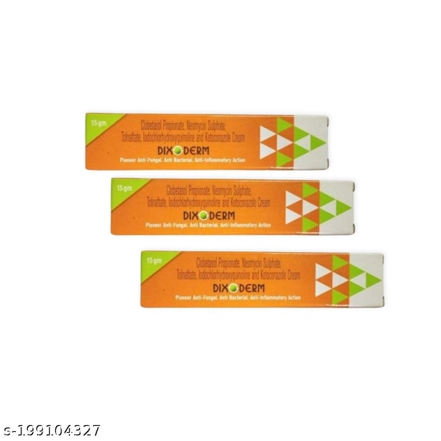 Dixoderm Antifungal Cream (15 g, Pack of 3)