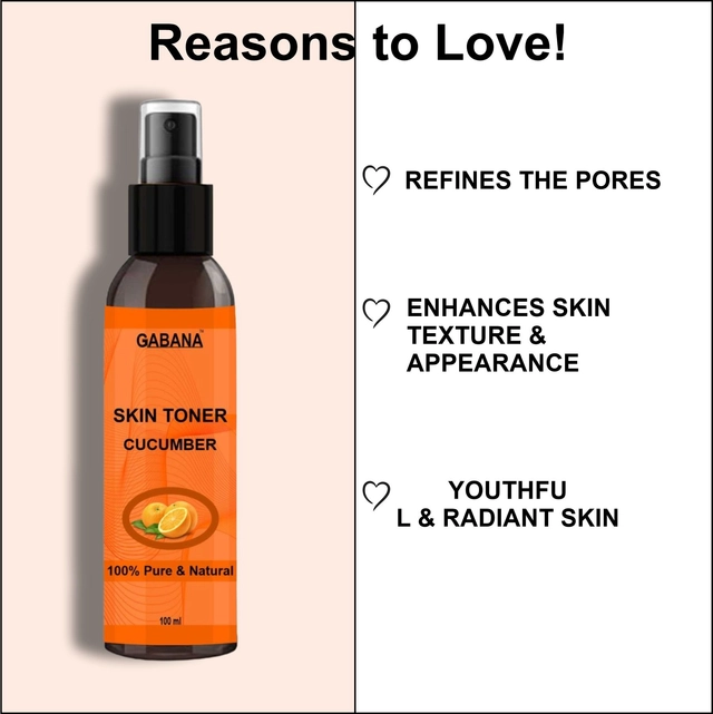 Combo of Gabana Neem & Vitamin C Skin Toner Spray (100 ml, Pack of 2)