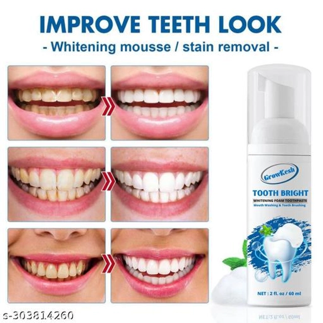 Growkesh Teeth Whitening Foam (60 ml)