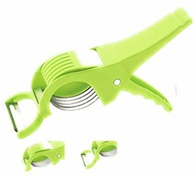 MAITRI Vegetable Cutter Peeler Green  Multi 5 Laser Blade Vegetable and Fruits Cutter/Chopper Multi-Colour Vegetable Chopper  (VEG CUTTER, Pack of 1, Color May Vary)