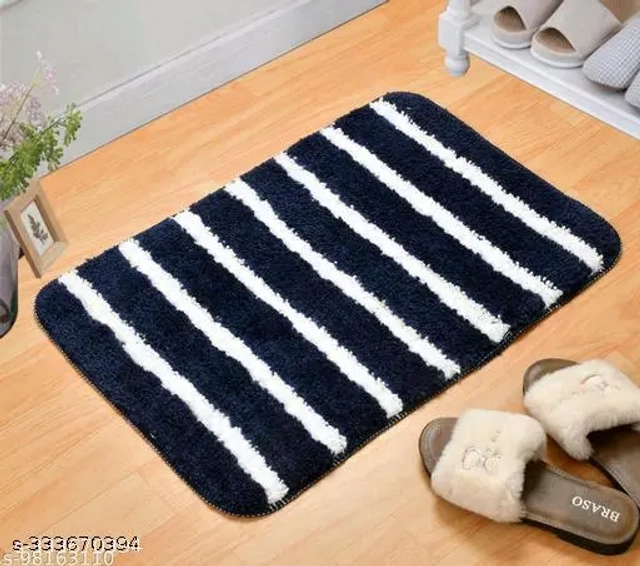 Microfiber Door Mats (Blue, 40x60 cm) (Pack of 2)