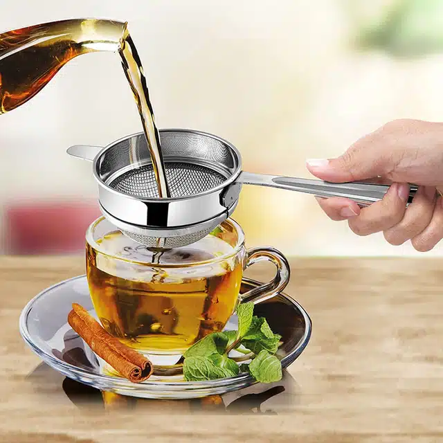 Xtend Tea & Coffee Single mesh Strainer (Pack of 2, Silver) (SI-15)