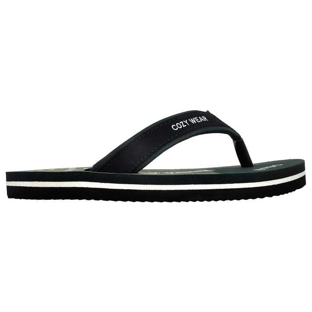 Cozy Wear TPR Casual Wear Slippers For Men (Green, 9) (HF-72)