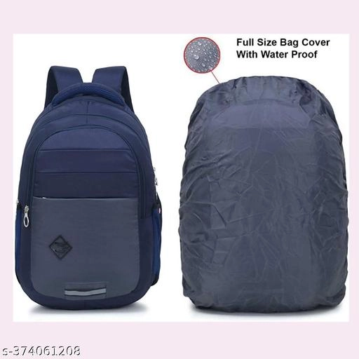 Polyester Backpack for Men & Women (Blue, 35 L)