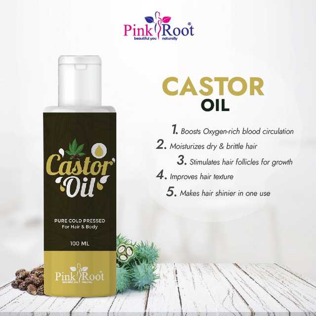 Pink Root Castor Hair Oil (Pack Of 1, 100 ml) (MI-74)