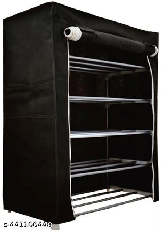 Metal 5 Layer Collapsible Multipurpose Rack (Black)