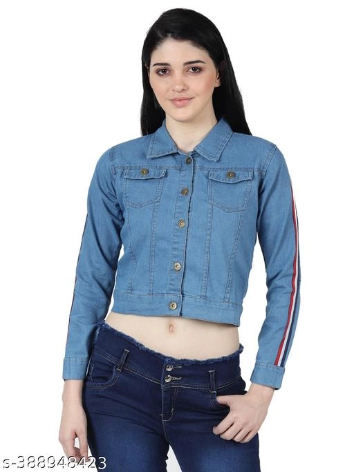 Denim Jacket for Women (Blue, XL)