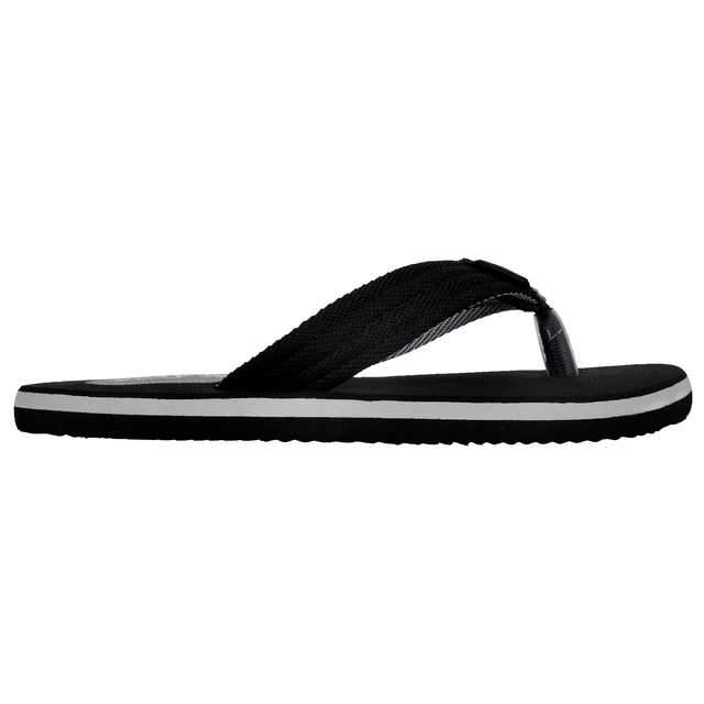 Cozy Wear Rubber Casual Wear Slippers For Men (Black, 6) (HF-32)
