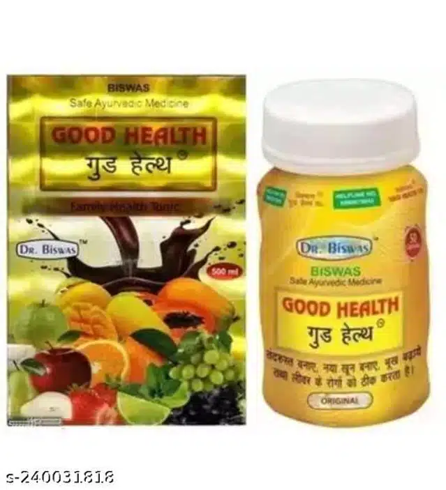 Good Health Syrup 500 ml & with 50 Pcs Capsules (Set of 2)