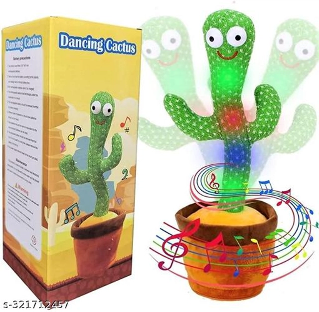 Dancing Cactus Talking Toy for Kids (Multicolor)