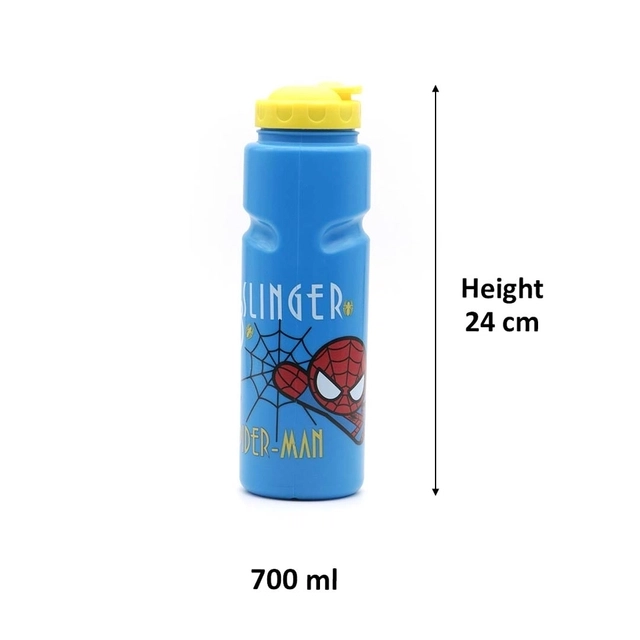 GLUMAN Printed Spiderman Summer Bottle (700 ml, Pack of 1)