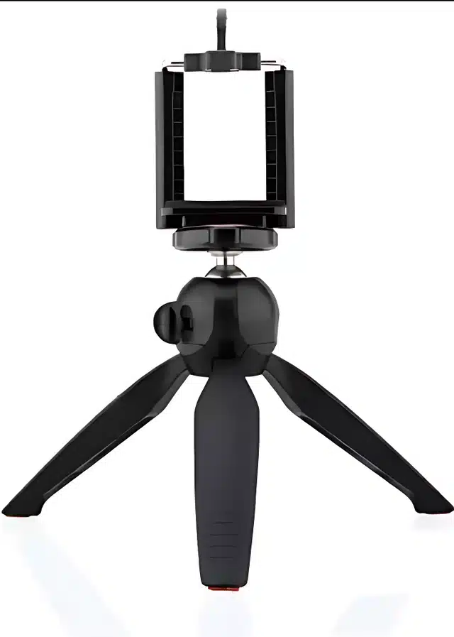 Mini Tripod for Mobile Phone with Phone Mount (Black, 10 inches)