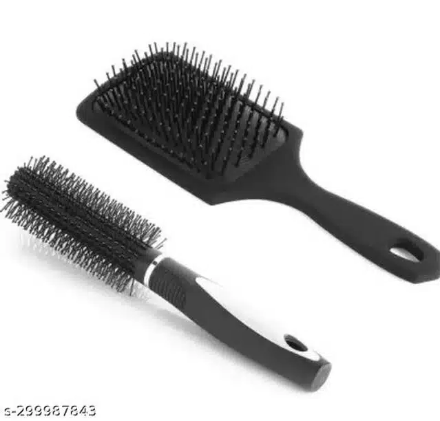 Plastic Hair Brushes (Assorted, Set of 2)