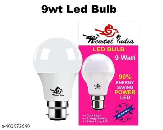 Newtal India LED Bulb (White, 9 W) (Pack of 6)