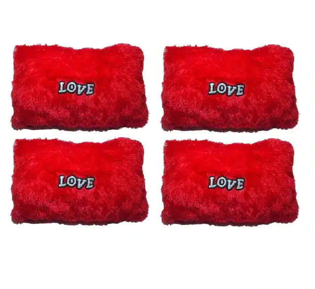 Love Printed Square Shaped Pillows (Pack of 4, 30 cm)