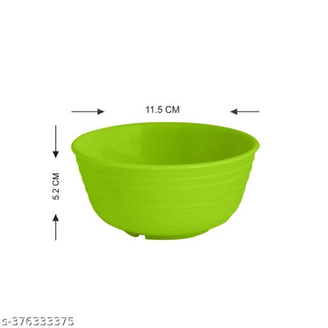 Plastic Bowls (Multicolor, 300 ml) (Pack of 18)