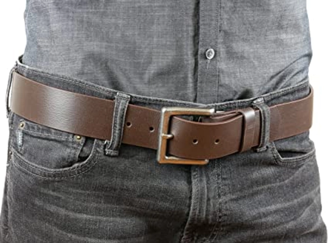 Faux Leather Belt for Men (Brown)