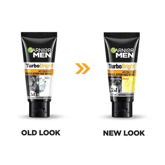 Garnier Men Turbo Bright Anti-Pollution Double Action Facewash 50 g