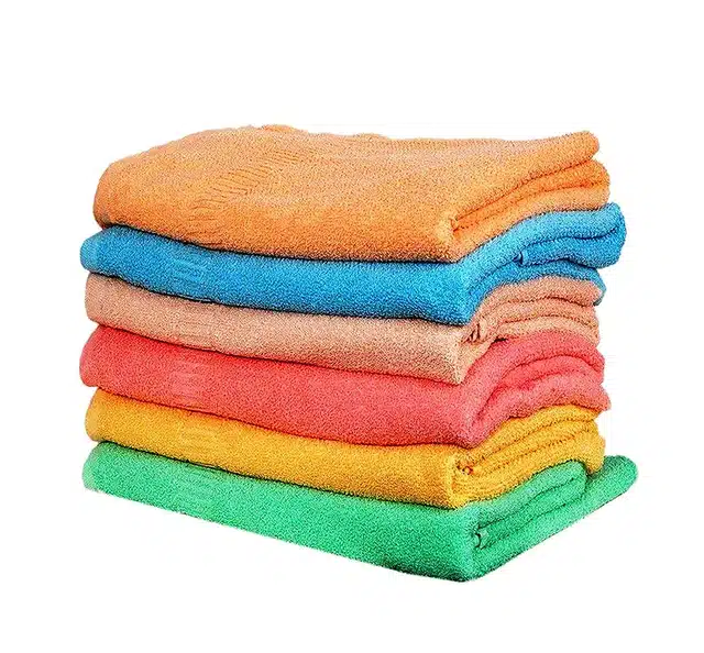 Cotton High Absorbent Antibacterial Hand Towels (Pack of 6) (Multicolor, 12x18 inches)