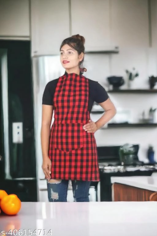 Cotton Apron for Men & Women (Red)