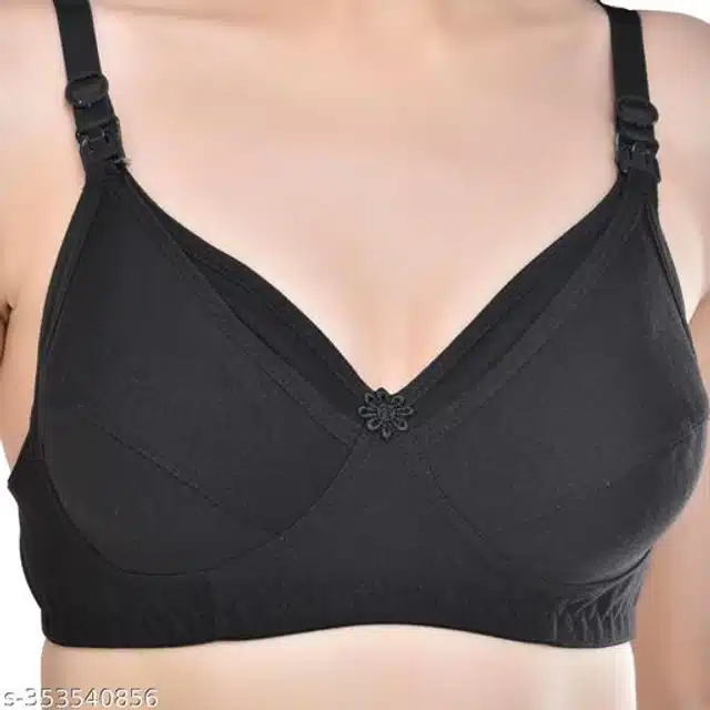 Polycotton Feeding Bra for Women (Assorted, XXL) (Pack of 2)