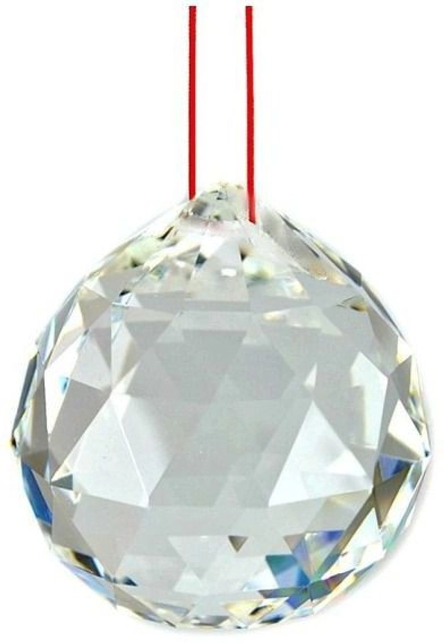 Crystal Fengshui Balls Wall Hanging (Transparent)