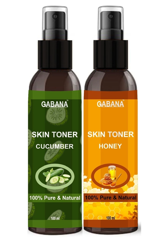 Combo of Gabana Cucumber & Honey Skin Toner Spray (100 ml, Pack of 2)