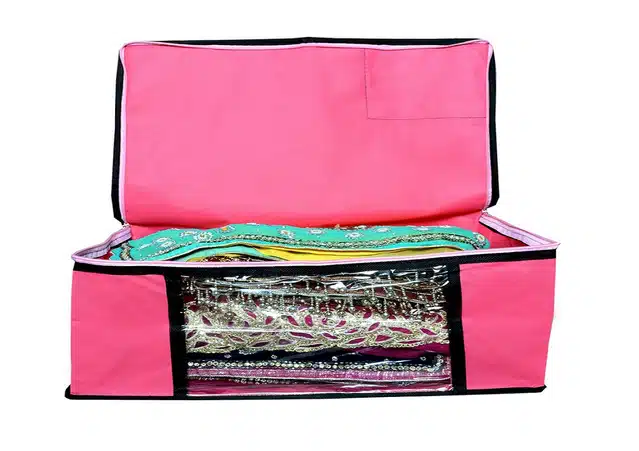 Storage Bags for Clothes (Pink, Pack of 9)