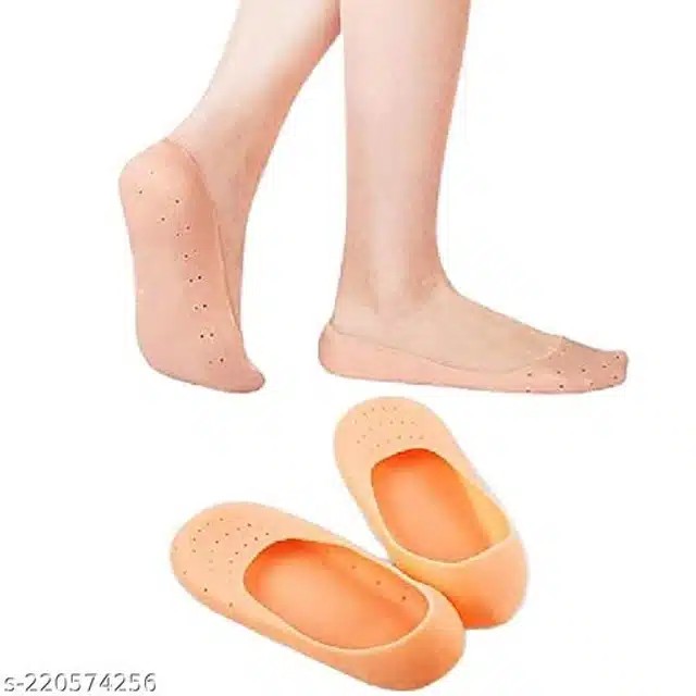 Moisturizing Silicon Gel Socks (Beige)