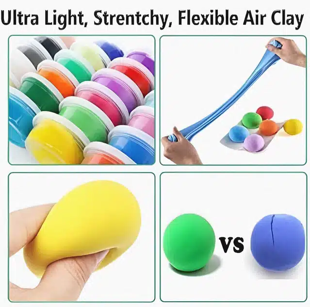 Playing Clay Set for Kids (Multicolor, Set of 1)