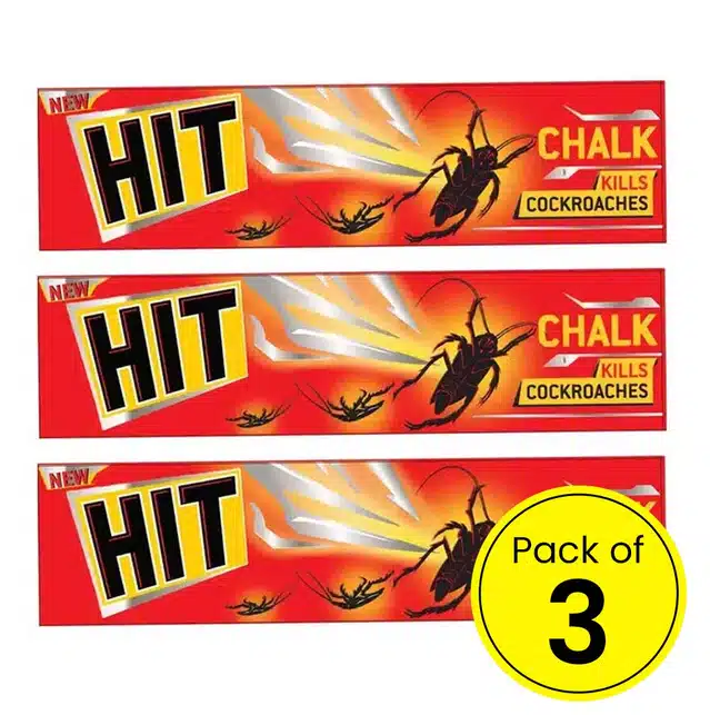 Hit Chalk, Kills Crawling Insects 3X1 Pc (Pack Of 3)