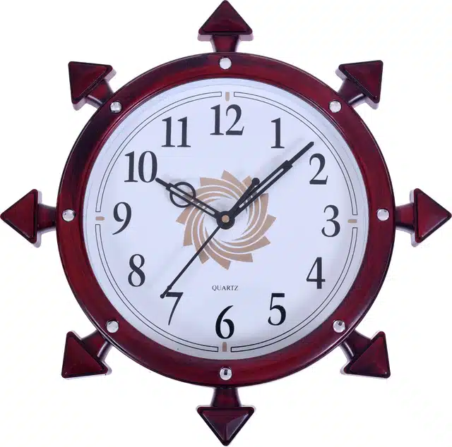 Anchor Shaped Wall Clock (Red, 28 cm)