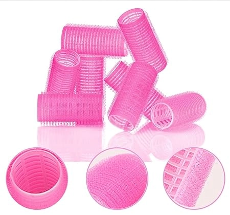 Plastic Hair Roller for Women (Multicolor, Pack of 8)