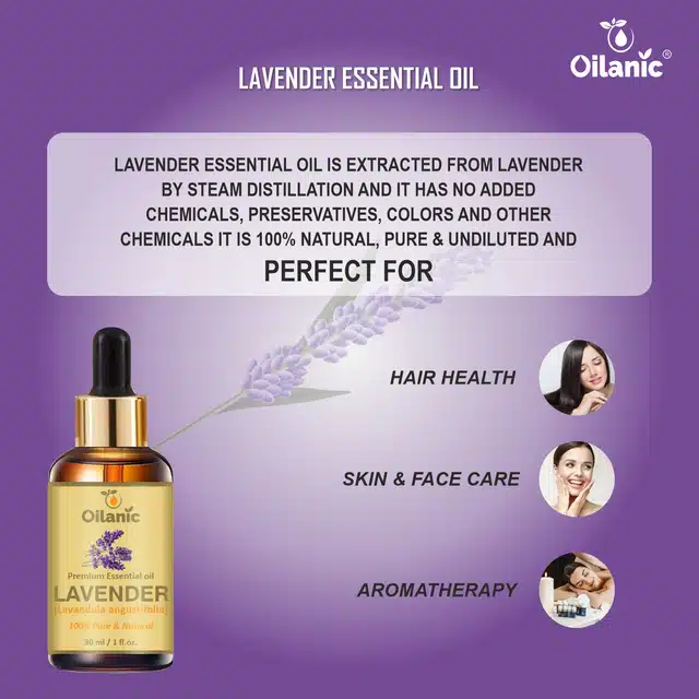 Oilanic Premium Lavender Essential Oil Combo (Pack of 2, 30 ml)