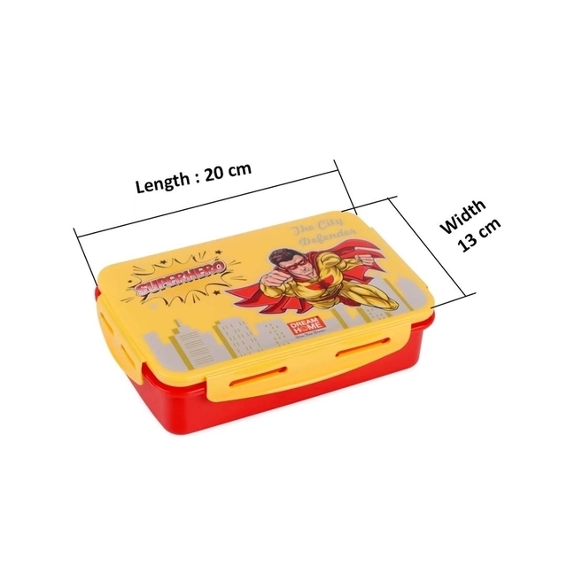 Lock n Lock School Lunch Box (800mL each, Pack of 2, Boy & Girl Character)