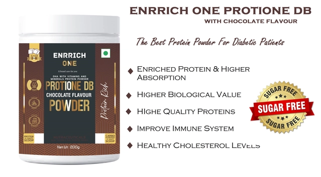 Enrich One Protione Chocolate Flavoured Protein Powder (200 g, Pack of 2)